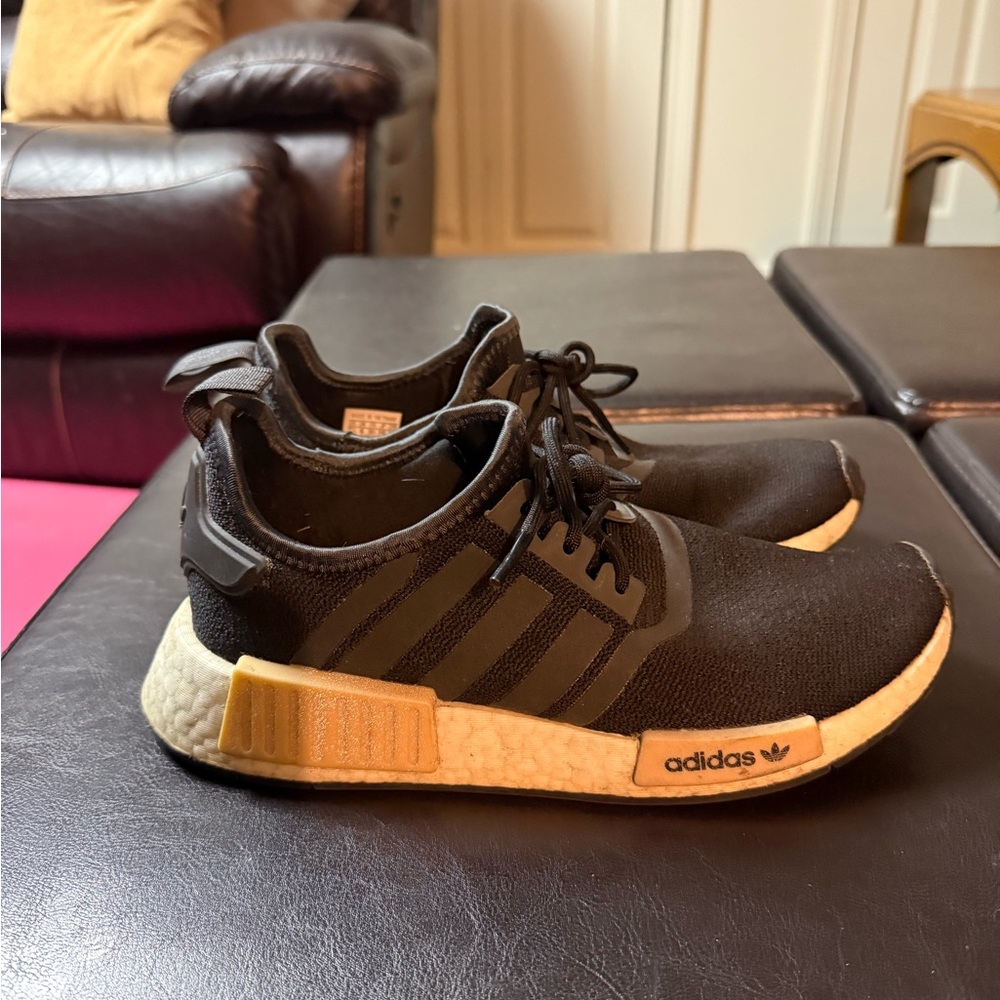 Adidas Black and Pink Sneakers